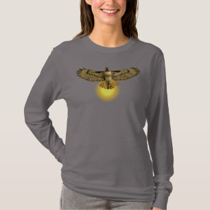 T-shirt Chemise Red Tailed Hawk Flying Into the Sun