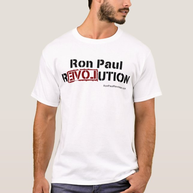 T-shirt Chemise régulière de révolution de Ron Paul des (Devant)