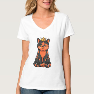 T-shirt Chemise Reine Chat - Cadeau drôle pour maman de ch