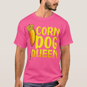 T-shirt Chemise Reine Chien de Corn - Drôle Chien Chaud C