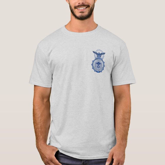 T-shirt Chemise retirée de MSgt de police de sécurité avec (Devant)