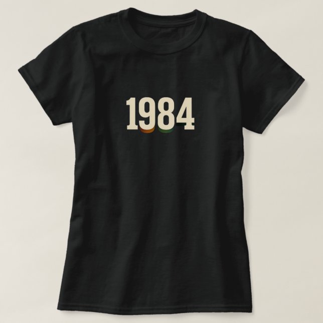 T-shirt Chemise Rétro 1984 (Design devant)