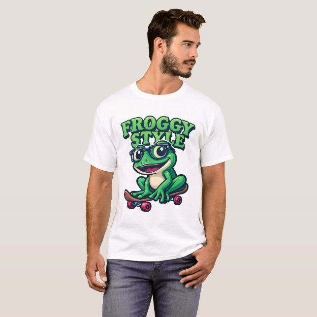 T-shirt Chemise Retro Cartoon (Devant entier)