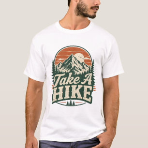 T-shirt Chemise Rétro de Randonnée « Take A Hike »