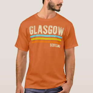 T-shirt Chemise rétro écossaise de Glasgow