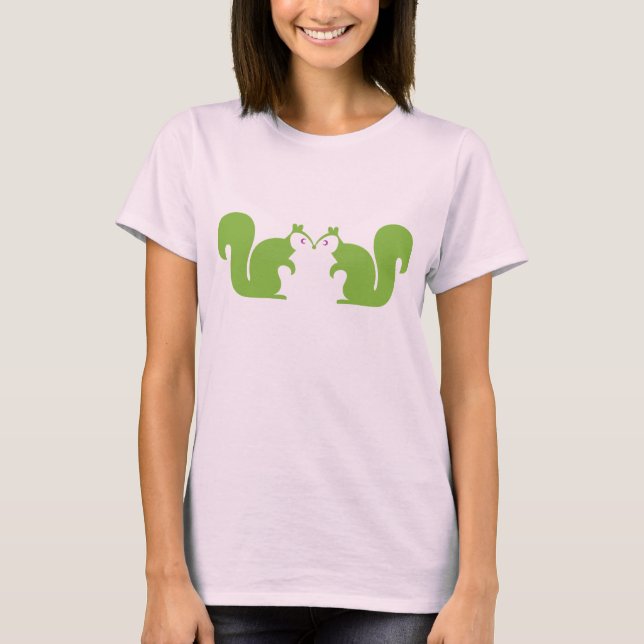 T-shirt Chemise rétro Funky Squirrel Chipmunk (Devant)