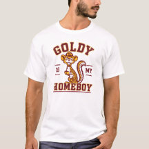 Chemise rétro Gopher « Goldy Is My Homeboy »