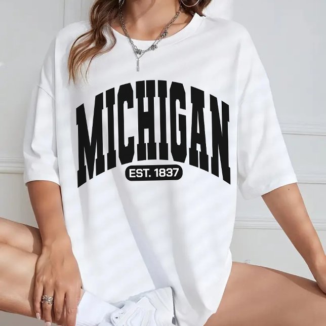 T-shirt Chemise rétro Michigan pour Voyage Souvenir & Étud (Michigan shirt, vintage Michigan shirt, Michigan state shirt, Michigan pride, Michigan Game Day,)