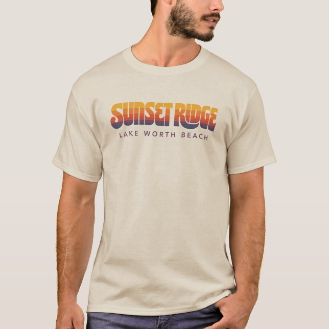 T-shirt Chemise Rétro Sunset Ridge (Devant)