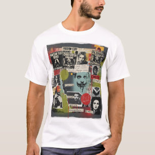 T-shirt Chemise Rétro Vintage Art Collage Esthétique
