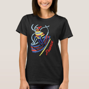 T-shirt Chemise rétro vintage de ski de voyage France