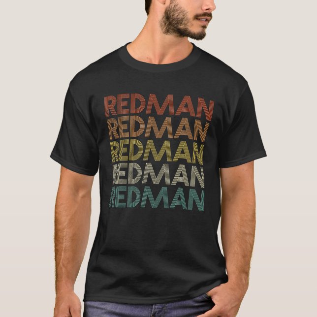 T-shirt Chemise Retro Vintage Redman (Devant)