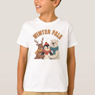 T-shirt Chemise Retrospective Amis de l'Hiver Animaux Mign