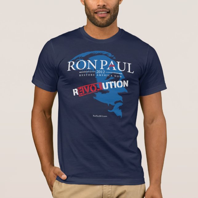 T-shirt Chemise Révolution Ron Paul 2012 (Devant)