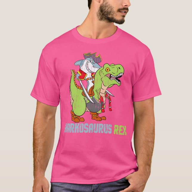 T-shirt Chemise Rex Sharkosaurus - Requin Et Dinosaure Tre (Devant)