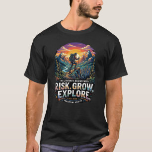 T-shirt Chemise Risque Croître Explorer – Aventure Randonn