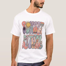 Chemise rituelle de coucher de soleil mystique Hal