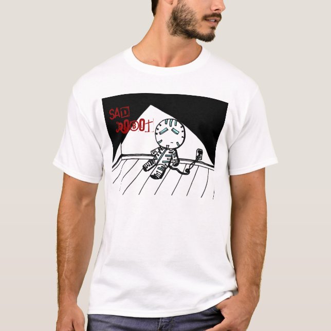 T-shirt Chemise robot triste (Devant)