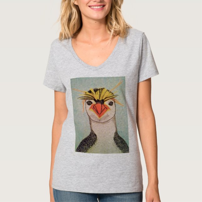 T-shirt Chemise rocheuse en pingouin (Devant)