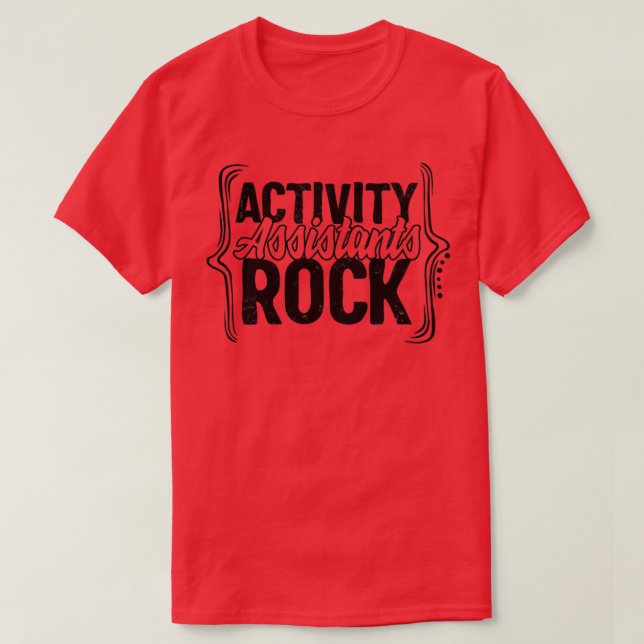 T-shirt Chemise rock des assistants d'activité 2 (Design devant)