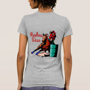 T-shirt Chemise Rodeo Barrel Racing Rodeo Star