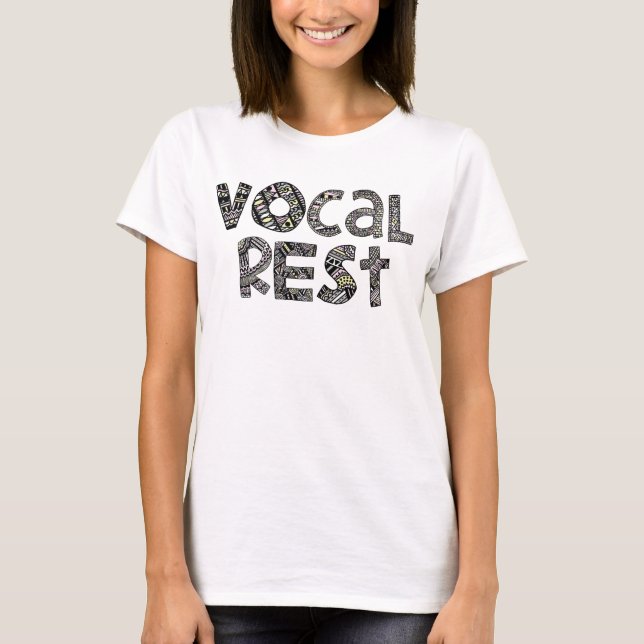 T-shirt Chemise ronde de repos Vocal Mots à motifs (Devant)