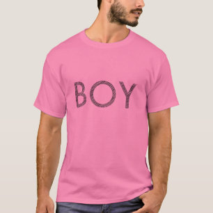 T-shirt Chemise rose de garçon