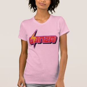 T-shirt Chemise rose de logo de Banzai