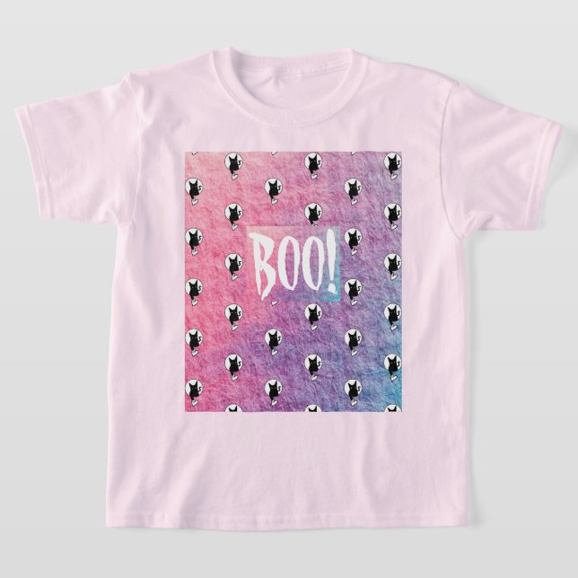 T-shirt Chemise rose d'Halloween pour enfant par la poète  (Poser)