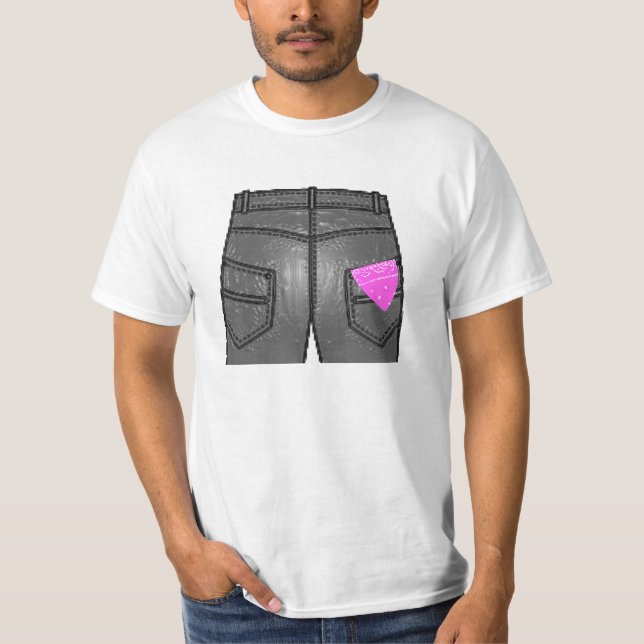 T-shirt Chemise rose droite (Devant)