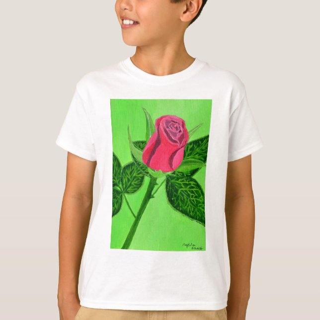T-shirt Chemise Rose rouge (Devant)