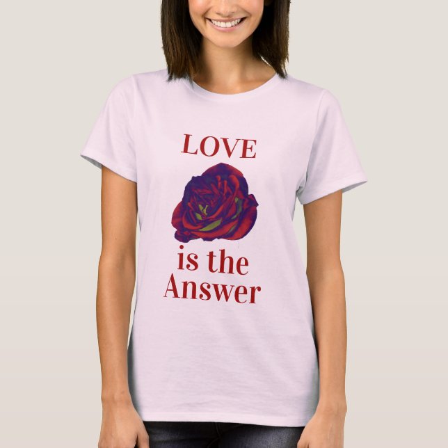T-shirt Chemise Rose rouge (Devant)