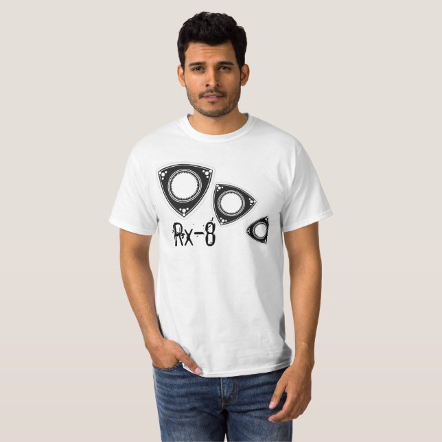 T-shirt Chemise rotatoire de Mazda Rx-8 (Devant entier)