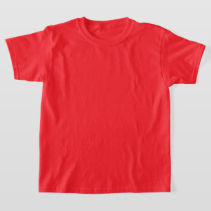 T-shirt Chemise rouge de base pour garçons et filles
