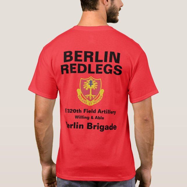 T-shirt Chemise rouge de Berlin (Dos)