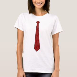 T-shirt Chemise rouge de cravate