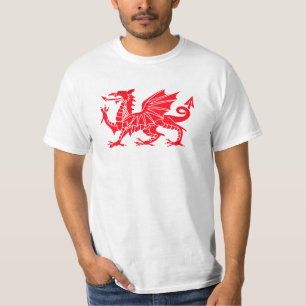 T-shirt Chemise rouge de dragon de Gallois