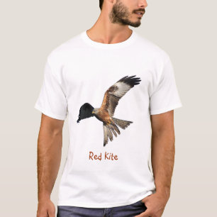 T-shirt Chemise rouge de Raptor de cerf-volant