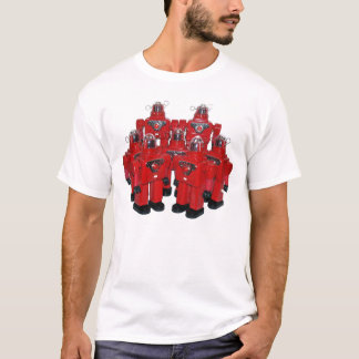 T-shirt Chemise rouge de robots