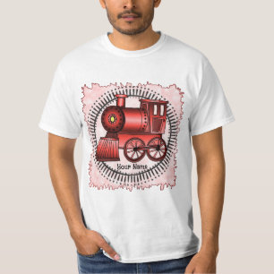 T-shirt Chemise rouge de train