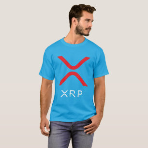 T-shirt Chemise rouge et blanche d'ondulation de XRP du