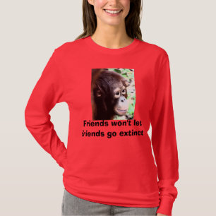 T-shirt Chemise rouge pour les singes rouges