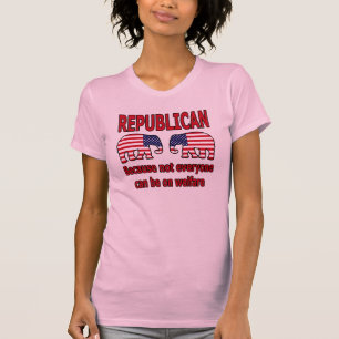 T-shirt Chemise rouge républicaine d'éléphant