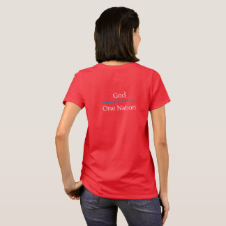 T-shirt Chemise Rouge : Réveillez les Américains "Une nati