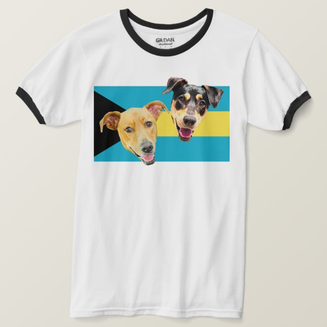 T-shirt Chemise Royal Bahamian Potcakes 2 (Design devant)