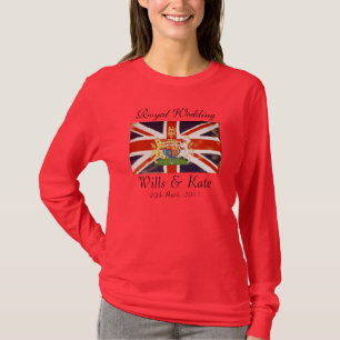 T-shirt Chemise Royale Mariage D'Armoiries (Rouge)