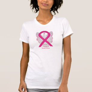 T-shirt Chemise Ruban de Sensibilisation au Cancer du Sein