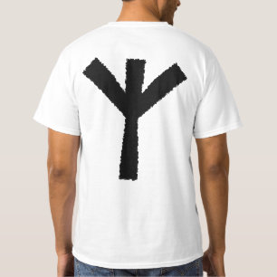 T-shirt Chemise Rune de protection Viking 'Algiz' (grande)