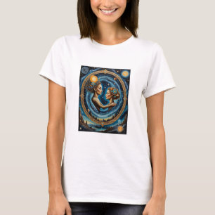 T-shirt Chemise sacrée de la déesse miroir cosmique