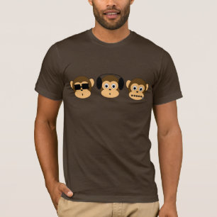 T-shirt Chemise sage de trois singes
